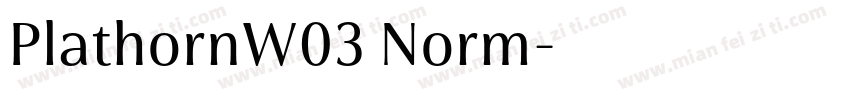 PlathornW03 Norm字体转换